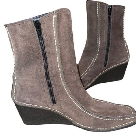 Pons Quintana Suede Booties Size 37 - Picture 3 of 4